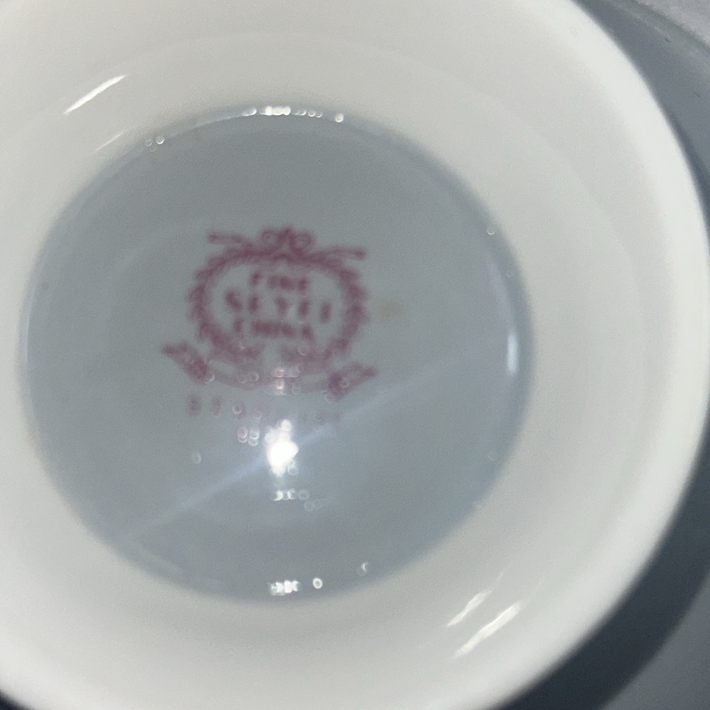 Seyei Fine Chine - Starlite Red-Backstamp, Sugar Bowl & Lid, Made in Japan. - Picture 5 of 6